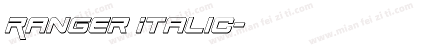 Ranger Italic字体转换